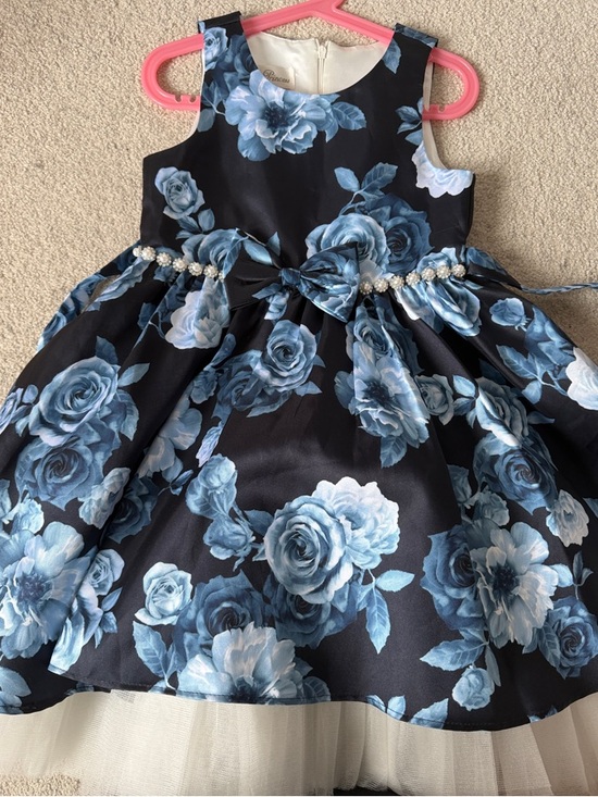 Other - Floral Navy and Blue Girls' Party Dress